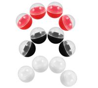 Sosoport 12 Pièces Boules de Loterie en Plastique Transparent 4cm