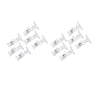 Sosoport 12 Pièces Clip De Ventouse pour Aquarium Réservoirs Accessoires D'aquarium Chauffage Trousse Mangeoire à Crevettes Bulles D'aquarium Aquarium avec Couvercle Poisson Transparent