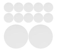 Sosoport 12 Pièces Diffuseur LED PC Lumière de la Blanc Plastique Anti-éblouissement en Rond Encastré, Distribution pour Plafonnier Adapté aux Espaces de Travail Photographie