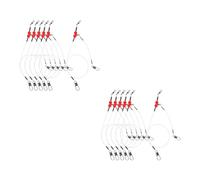 Sosoport 12 Pièces Kit de Bas de Ligne de Pêche en Acier Inoxydable et Nylon Fil de Pêche aux Requins Adaptable pour Appâts et Hameçons Optimisation et Océan