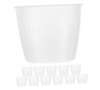 Sosoport 12 pièces Lot de Tasses à Mesurer Transparentes pour Cuiseur à Riz Réutilisables pour Riz Grains et Liquides Accessoires de Cuisine et