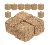 Sosoport 12 Pièces Miniature Haystacks Décor Modèles de Paille Décoratifs Miniature pour Paysage de Jardin Maison de Poupée et DIY