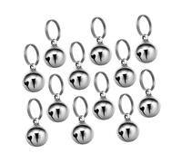 Sosoport 12 Pièces Pet Collar Bells Metal Dog Charm Pendants Anti-Lost Jingle for Cats and Dogs Outdoor Safety