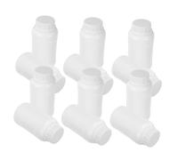 Sosoport 12 Pièces Plastic Laboratory Sample Bottles With Leak Resistant Screw Caps Wide Mouth Reagent Containers Reusable And Impact Resistant For Chemical Storage