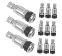 Sosoport 12 pièces Tige de Valve de Pneu Tubeless Soupape de Remplacement Acier pour Véhicules Accessoire de Sécurisation et