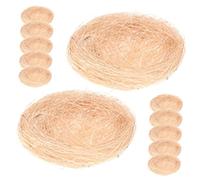 Sosoport 12pièces Lot de Nids Oiseaux Artificiels Décoratifs pour Jardin Et Fête Mousse pour Décoration De Pâques Et Intérieur
