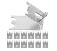 Sosoport 14 Clips de Fixation en Acier Inoxydable 15 MM pour Étagères de Réfrigérateur et Congélateur Crochets de Support Robustes Compatibles Accessoires de Remplacement pour Maintien