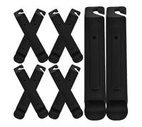 Sosoport 15 Démonte-Pneus de Vélo Noirs en Plastique - Kit de Réparation Polyvalent pour Pneus de Vélo de Route et VTT - Outils Compacts Poignée Antidérapante - Entretien Rapide et