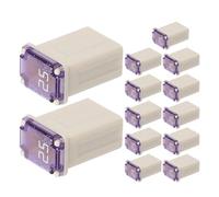 Sosoport 15 Pièces Mini Fusible Auto Carré Plastique Résistant Chaleur Protection Circuit pour Voiture