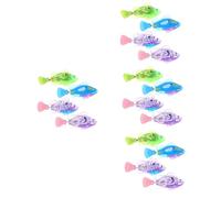 Sosoport 16pièces Jouets pour Jouet Électrique Forme De Poisson avec LED pour Kit De Et Décoratif Profond à Rayé