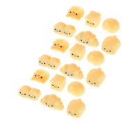 Sosoport 18 Pcs Miniatures Animaux Résine Charm Porte Clés Décor DIY Maison de Accessoires Garçon Fille