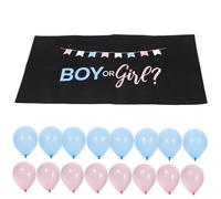 Sosoport 1Ensemble Ballons Latex Rose et Bleu pour de Genre Ballons de Chaque Couleur avec Accroches et Corde de Accessoires de Fête pour Shower et Anniversaire