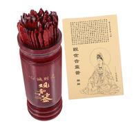 Sosoport 1Ensemble Jeu de Divination Chinoise avec Bâtons Bois et Seau Accessoires de Divination Traditionnels pour Familles et Temples