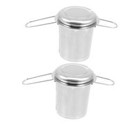 Sosoport 2 ensembles Filtre à Thé Inox avec Poignées Créatives Maille Fine Réutilisable Résistant Haute Température pour Maison et Restaurant