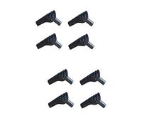 Sosoport 2 Ensembles Joint De Tente Charnière Adaptateur De Tige De Support Joint De Pliage De Tente Connecteurs De Couplage De Tente Coude Aluminium Canne À Pêche Nylon Black 4 Pièces * 2