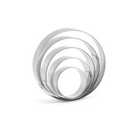 Sosoport 2 ensembles Lot de Emporte Biscuits Acier Inoxydable par Set Moules Ronds pour Pâte à Biscuits Découpeurs Pâtisserie Sûrs et pour Décoration et Cuisson DIY