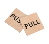 Sosoport 2 Panneaux de Porte en Bois à Tirer/Pousser 2 Pièces Panneau pour Porte Vitrée Design Bois Naturel pour Bureaux et Commerces