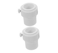 Sosoport 2 Pièces Adaptateur Stabilisateur de Mât de Parasol de Piscine Manchon Fileté Résistant UV et Sel Insert Anti-Oscillation pour Parasol Extérieur avec Support Ajustable