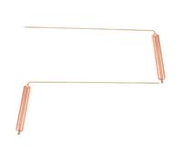 Sosoport 2 pièces Baguettes Sourcier Cuivre Légères Portables Haute Précision pour Radiesthésie Eau Or Fantômes Outils Divinatoires Polyvalents