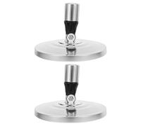 Sosoport 2 Pièces Base de Balai Rotatif Acier Inoxydable Disque de Remplacement pour Tête de Serpillière Installation Facile pour Nettoyage Sols et Carrelages Maison et Bureau