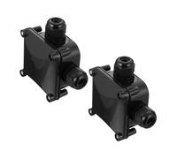 Sosoport 2 pièces Boîte de Jonction Électrique Extérieure Étanche Voies pour Câblage Extérieur Protection Robuste pour Éclairage Jardin et Éclairage Public
