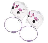 Sosoport 2 Pièces Boîte Transparente pour Poils de Chat Porte-clés Mémorial Chat Coffret Souvenir Poils Animal Pendentif pour Sacs Clés et Sacs à Dos