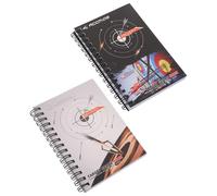 Sosoport 2 Pièces Cahier de Score en ABS et Papier pour Tir à l'arc Portable Compatible Arcs Recourbés et Composés, pour Tournois et Séances D'entraînement
