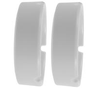 Sosoport 2 Pièces Cendrier Rond Dérapant Plastique Blanc Lot de Accessoires de Fumée pour Intérieur Élégant et Facile à Nettoyer pour Salons Bureaux et Restaurants