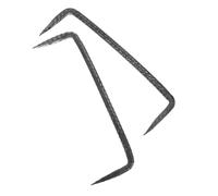Sosoport 2 pièces Clous à Double Pointe Clous de Fixation Robust pour Travail Pointes Acérées Acier Résistant Utilisation Polyvalente pour Projets de Construction
