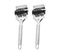 Sosoport 2 pièces Coupe Oignons Verts Acier Inoxydable Coupe Pratique pour Nouilles Ustensile de Cuisine et pour Trancher Échalotes et Pâtes