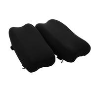 Sosoport 2 Pièces Coussin Rehausseur D'accoudoir Noir, en Mousse à Mémoire | Housse Amovible en Polyester Coton, Maille Ventilée Douce, Usage Gaming et Bureau, Appui Renforcé
