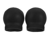 Sosoport 2 pièces Couvre Pommeau de Vitesse Silicone Antidérapant de Protection pour Voiture Compatible avec Transmission Manuelle Couleur Noire à Usure et Facile à Installer