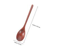 Sosoport 2 pièces Cuillère Ramen Bois à Long Manche Cuillère Japonaise pour Soupe et Mélange Surface Lisse Facile à Nettoyer Ustensile de Cuisine Polyvalent pour Miel Sauce et Boissons