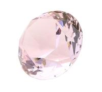 Sosoport 2 Pièces Diamant Décoratif Artificiel Rose en Cristal 60mm | Ornement de Table, Ambiance Romantique, pour Fête Nuptiale et Maison, Pièce Unique, Style Rose