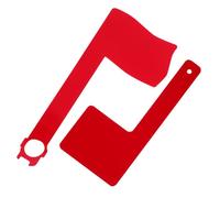 Sosoport 2 Pièces Drapeaux de Boîte Aux Lettres Acrylique Rouge Résistants Aux Intempéries Indicateurs Rotatifs pour Boîtes Brique Installation Facile pour la Visibilité Sécurité