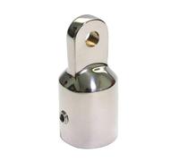 Sosoport 2 Pièces Embout à Œillet Bimini en Acier Inoxydable 316 | Connexion Sécurisée, Finition Polie Miroir, Deux Trous de Boulon 1/4 Pouce, Résistant à Corrosion, pour Kayak