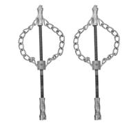 Sosoport 2 Pièces Flexible Push Sewer Cleaning Chain For Kitchen Drain Grease Removal Pvc Pipe Maintenance Tool For Bathroom Sink Shower Toilet Unclogging