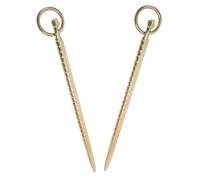 Sosoport 2 Pièces Heavy Duty Ground Anchor For Dog Leash Sheep Tie Out Stake Livestock Tethering Stake For Goat Horse Cattle Outdoor Farming