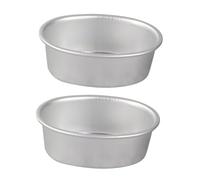 Sosoport 2 pièces Lot de Moules Ovales Antiadhésifs pour Cheesecake Pudding et Gelée Moules Pâtisserie pour Desserts Maison Faciles à Démouler et Nettoyer