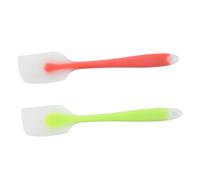 Sosoport 2 pièces Lot de Spatules Silicone Souples pour Pâtisserie et Cuisine Ustensiles Résistants Chaleur Ergonomiques Suspension pour Mélanger Racler et Décorer Couleur Aléatoire