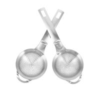 Sosoport 2 Pièces Mini Fine Mesh Tea Strainer With Handle Stainless Steel Small Sieve For Tea Leaves Matcha Juice Heat Resistant Ergonomic Grip Easy To Clean