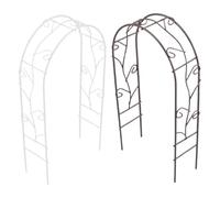 Sosoport 2 Pièces Miniature Iron Archway Props Garden Decor for Dollhouse Micro Landscapes Effortless Assembly Sophisticated Design for Outdoor Decoration