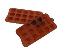 Sosoport 2 pièces Moule Silicone Transparent Multi-grille pour Chocolat Biscuits Gelée et Mousse Résistant Polyvalent pour Pâtisserie Maison et Création de Desserts