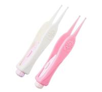 Sosoport 2 Pièces Nettoyage Oreilles LED de Cure Oreilles Flexible de Retrait pour Rose