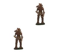 Sosoport 2 Pièces Ornements D'aquarium Couvercle Pompe Aquarium d'arbre sous-Marin Dragon D'aquarium Bonsaï D'aquarium Ornement De Coffre D'aquarium Fausse Plante Usine Résine Brown