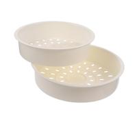 Sosoport 2 pièces Panier Vapeur Épais Accessoire pour Cuiseur à Riz Résistant Chaleur et Froid Facile à Nettoyer pour Vapeur Aliments Chinois
