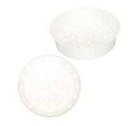 Sosoport 2 pièces Panier Vapeur Plastique pour Cuisson Vapeur Rapide Accessoire Cuisine Compatible Cuiseur Uniforme et Isolant Thermique