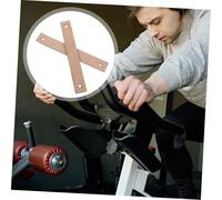 Sosoport 2 pièces Plaquettes Frein Vélo Appartement Cuir Patins Résistants Anti-dérapants pour Vélo Fitness Blocs de Frein Durables pour Équipements de Gym