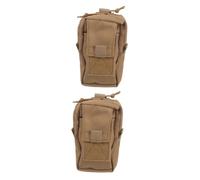 Sosoport 2 Pièces Pochette De Taille pour Hommes Banane pour Hommes Bourse Pochette Ceinture Utilitaire Petite Pochette Ceinture Banane Anti-Perte Titulaire Tissu Oxford Khaki