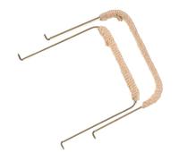 Sosoport 2 pièces Poignée de Théière Rétro Remplaçable avec Corde Accessoires de Bouilloire Résistants à Usure et Facile à Installer